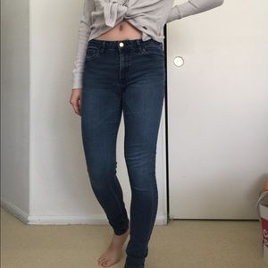 dark washed jeans